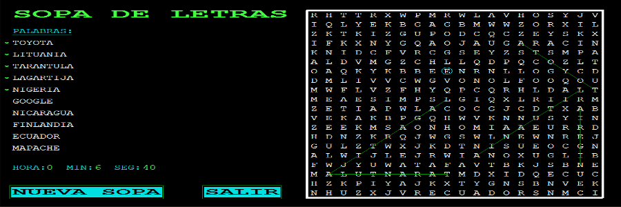 Sopa de Letras