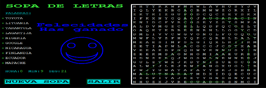 Sopa de Letras