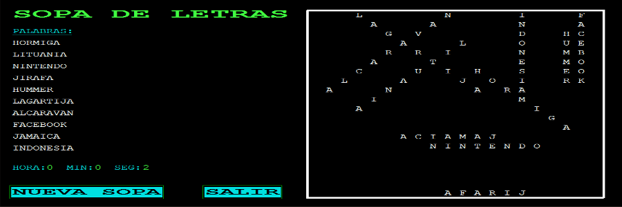 Sopa de Letras